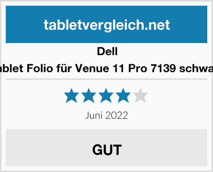 Dell Tablet Folio für Venue 11 Pro 7139 schwarz Test