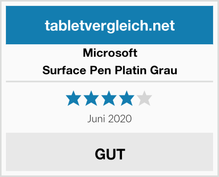 Microsoft Surface Pen Platin Grau Test