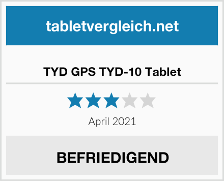  TYD GPS TYD-10 Tablet Test