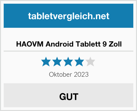  HAOVM Android Tablett 9 Zoll Test