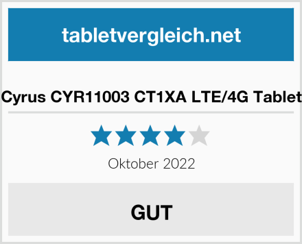  Cyrus CYR11003 CT1XA LTE/4G Tablet Test